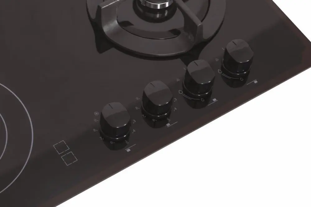 Plita incorporabila combinata Candy Idea CMG2V2BG/1 (Black)