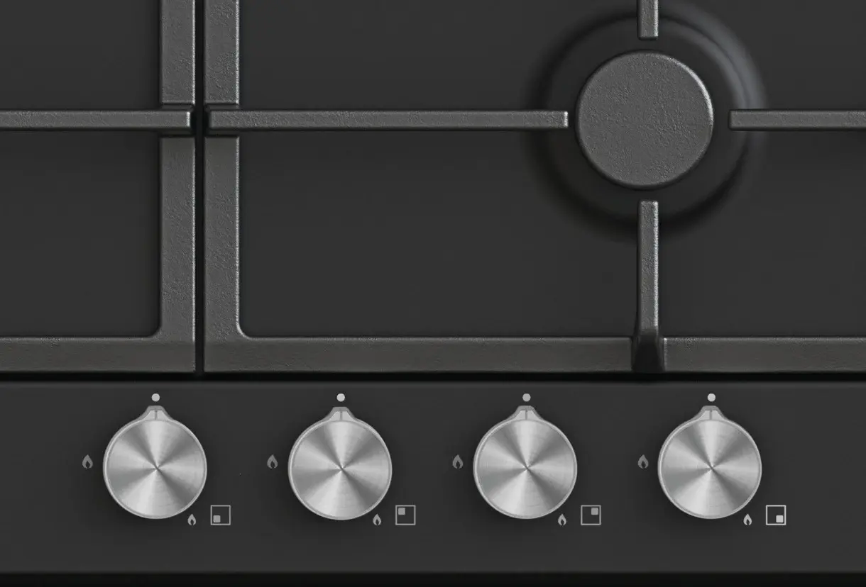 Встраиваемая варочная газовая панель Candy CHG6BF4WPBB (Black)