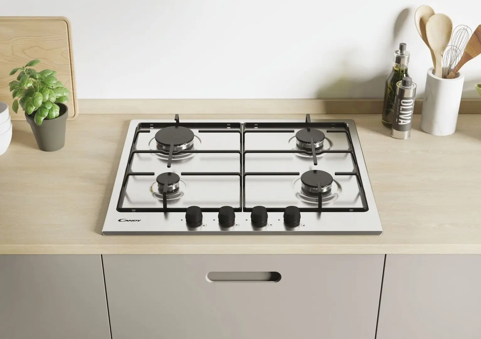 Aragaz incorporabil Candy CM6PBRX/4U2 (Silver)