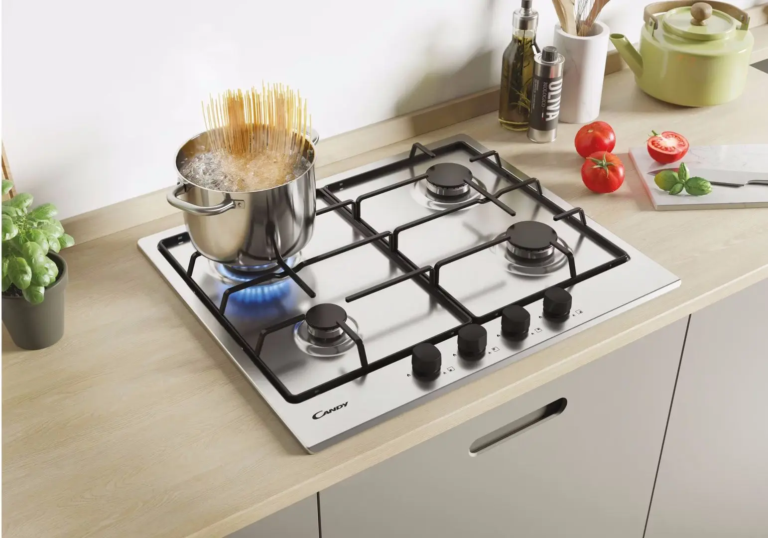 Aragaz incorporabil Candy CM6PBRX/4U2 (Silver)