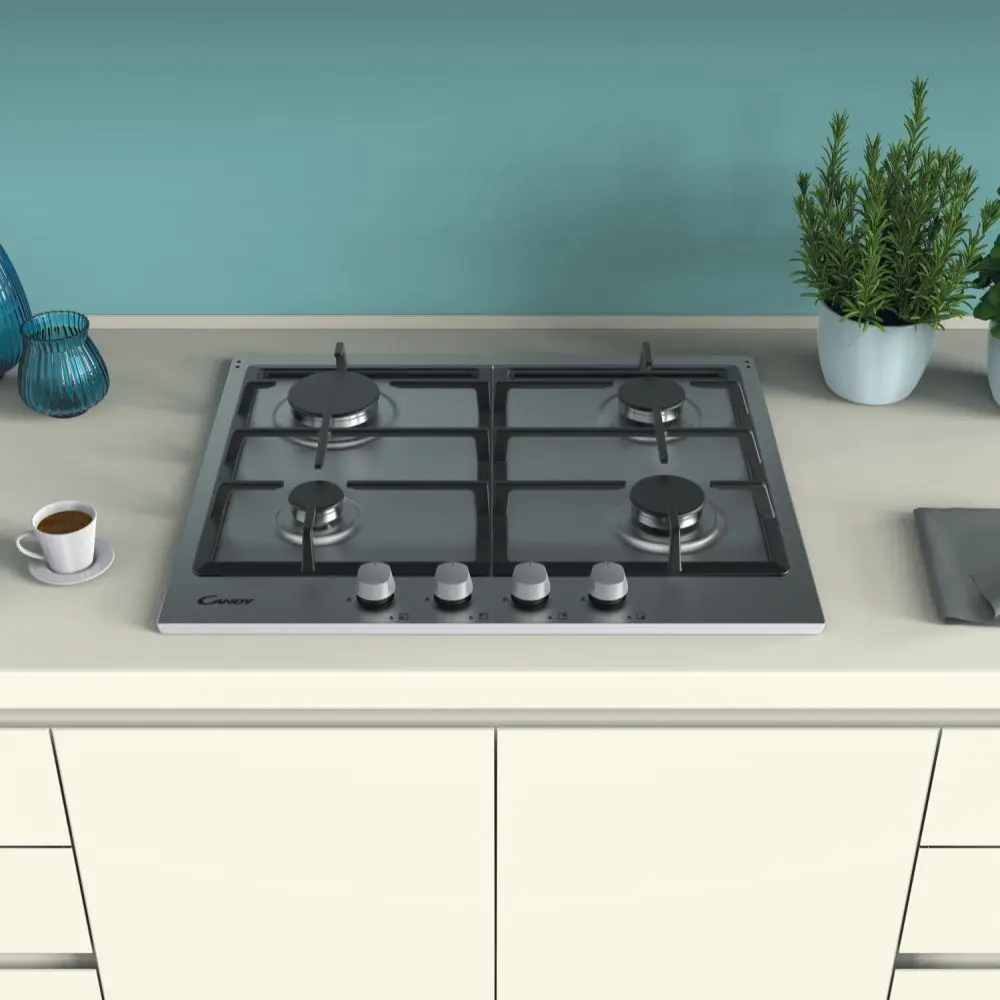 Aragaz incorporabil Candy Timeless CHG6BRX (Inox)