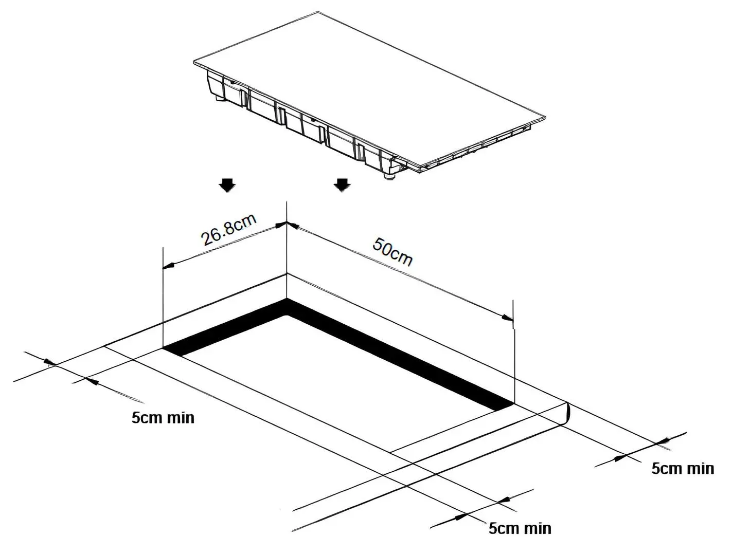 Plita incorporabila cu inductie Caso Master E2 (Black)