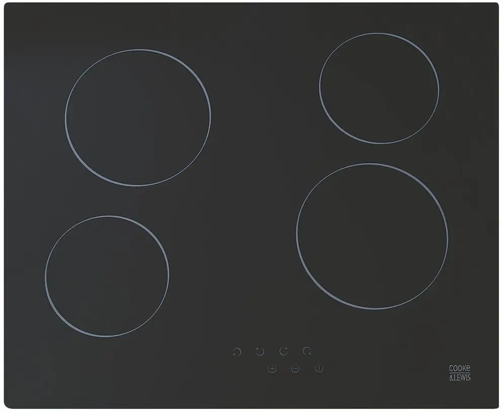 Plita electrica incorporabila Cooke&Lewis CLCER60A (Black)