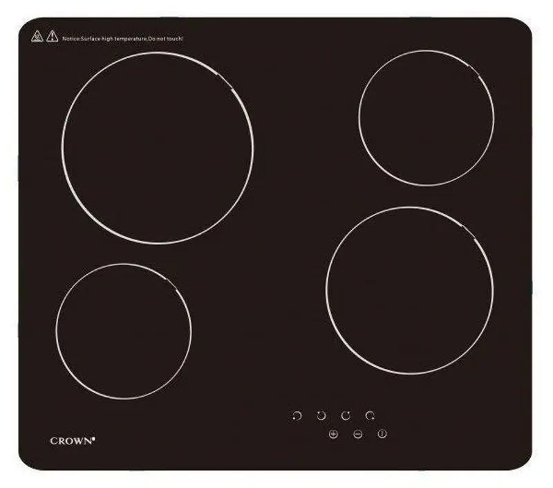 Plita electrica incorporabila Crown PVT604.C (Black)