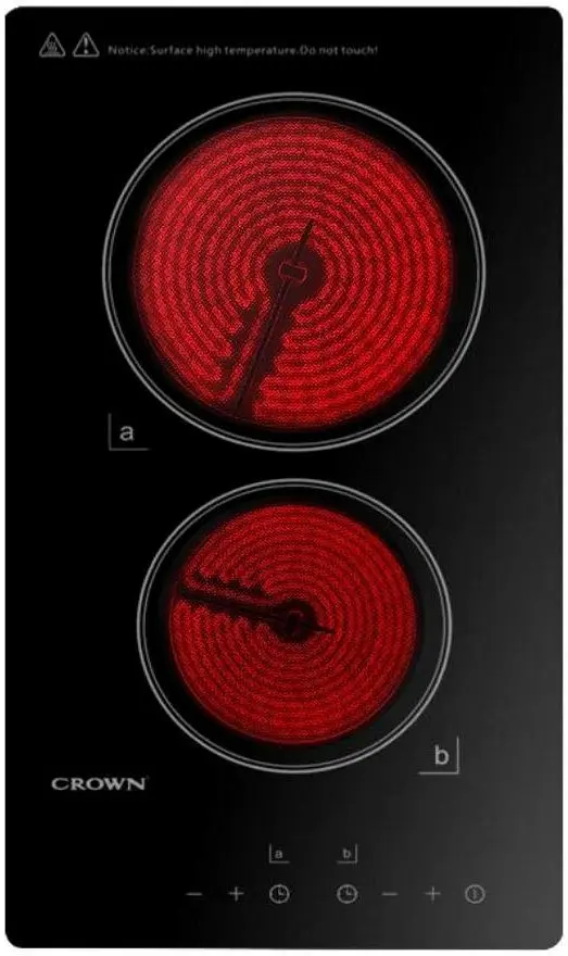Plita electrica incorporabila Crown VCP 32 (Black)