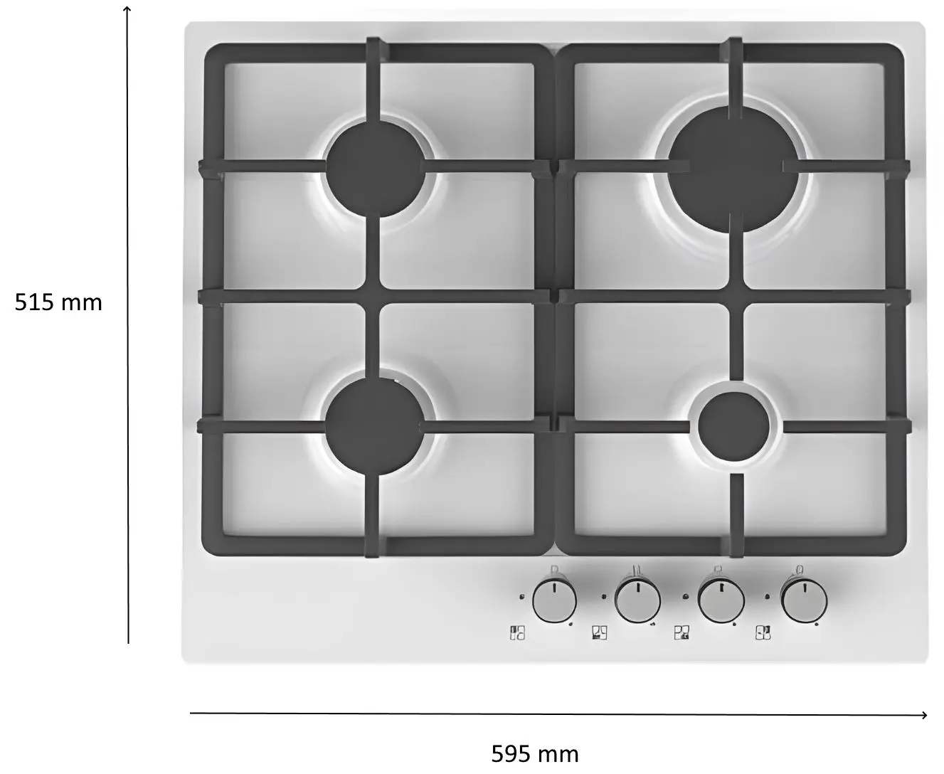 Plita de gaz incorporabila Darko 6750 WH (White)