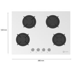 Plita de gaz incorporabila Darko MOG 7120 GWH (White) Thumb