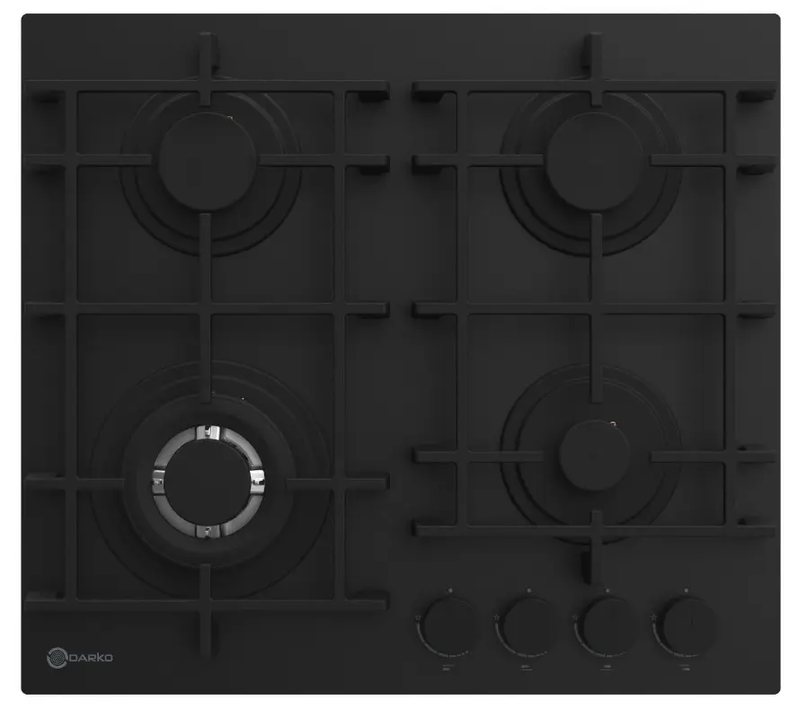 Aragaz incorporabil Darko Ragna 605 Dora Matte Glass (Black)