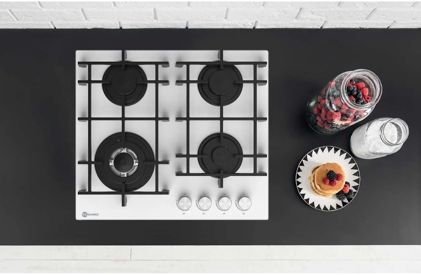 Встраиваемая газовая варочная панель Darko Ragna 605 WG (White)