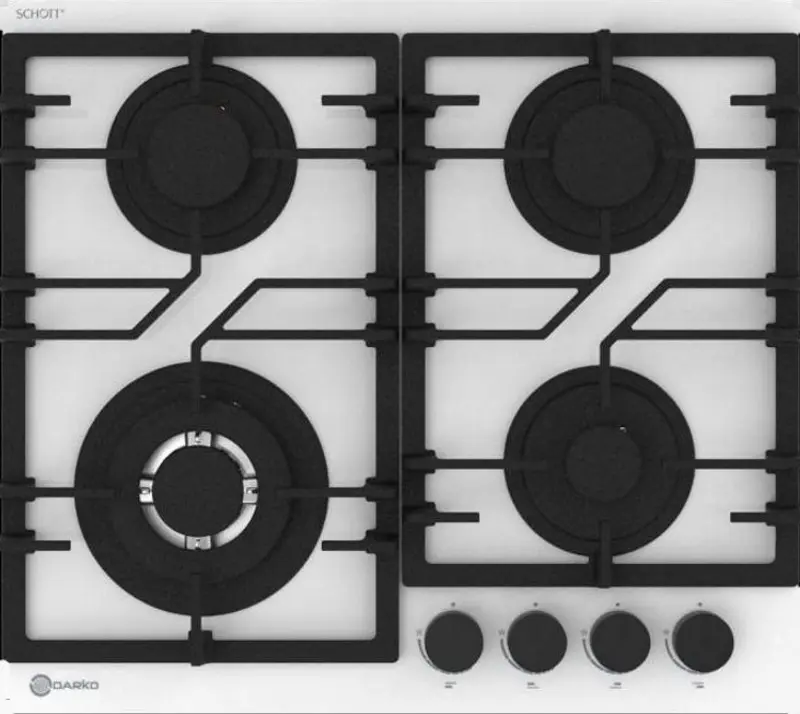 Aragaz incorporabil Darko Roblo 605 WH (White)