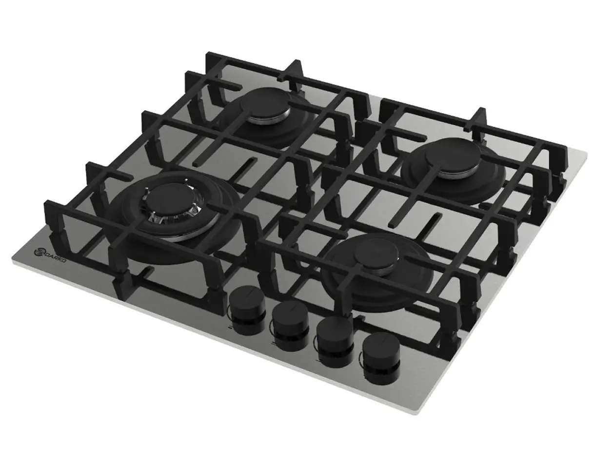 Plita incorporabila pe gaz Darko Ragna 605 Superiore Glass (Grey) - 2