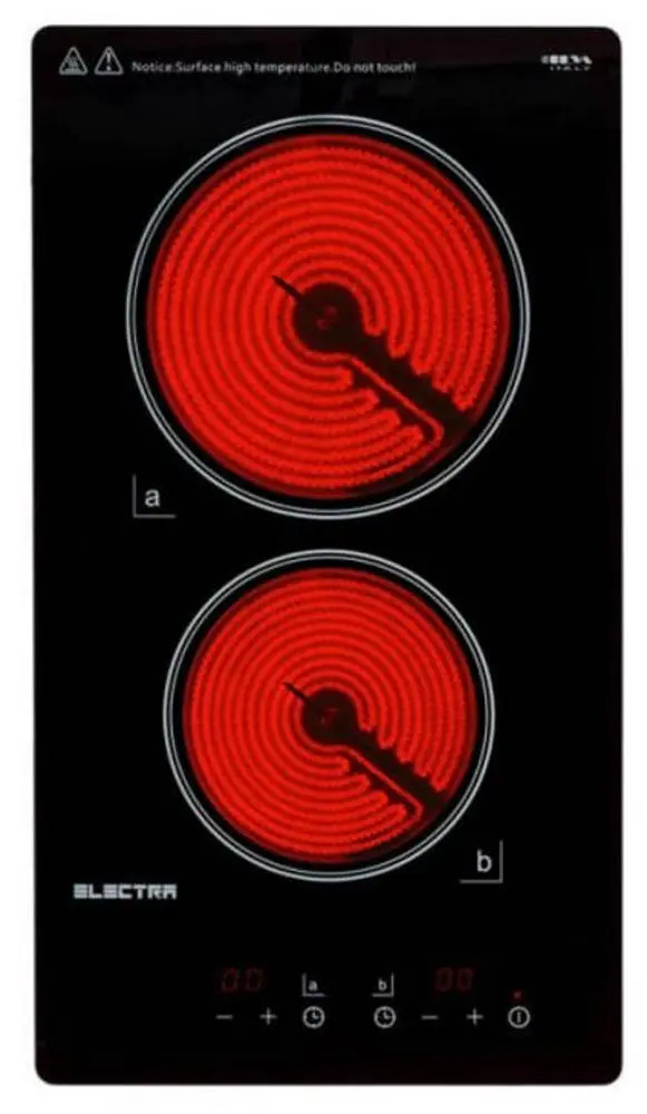 Plita electrica incorporabila Electra Domino EHT 302 (Black) - 2