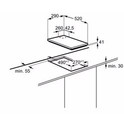 Plita de gaz incorporabila Electrolux EGC3322NVK (Black) Thumb