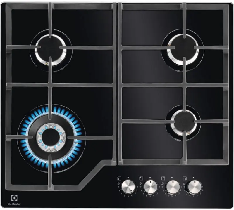 Plita incorporabila pe gaz Electrolux KGG64362K (Black)