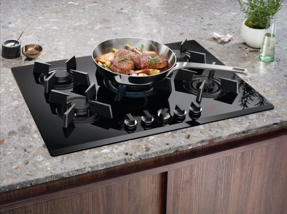 Встраиваемая газовая варочная панель Electrolux KGG753753K (Black) - 4