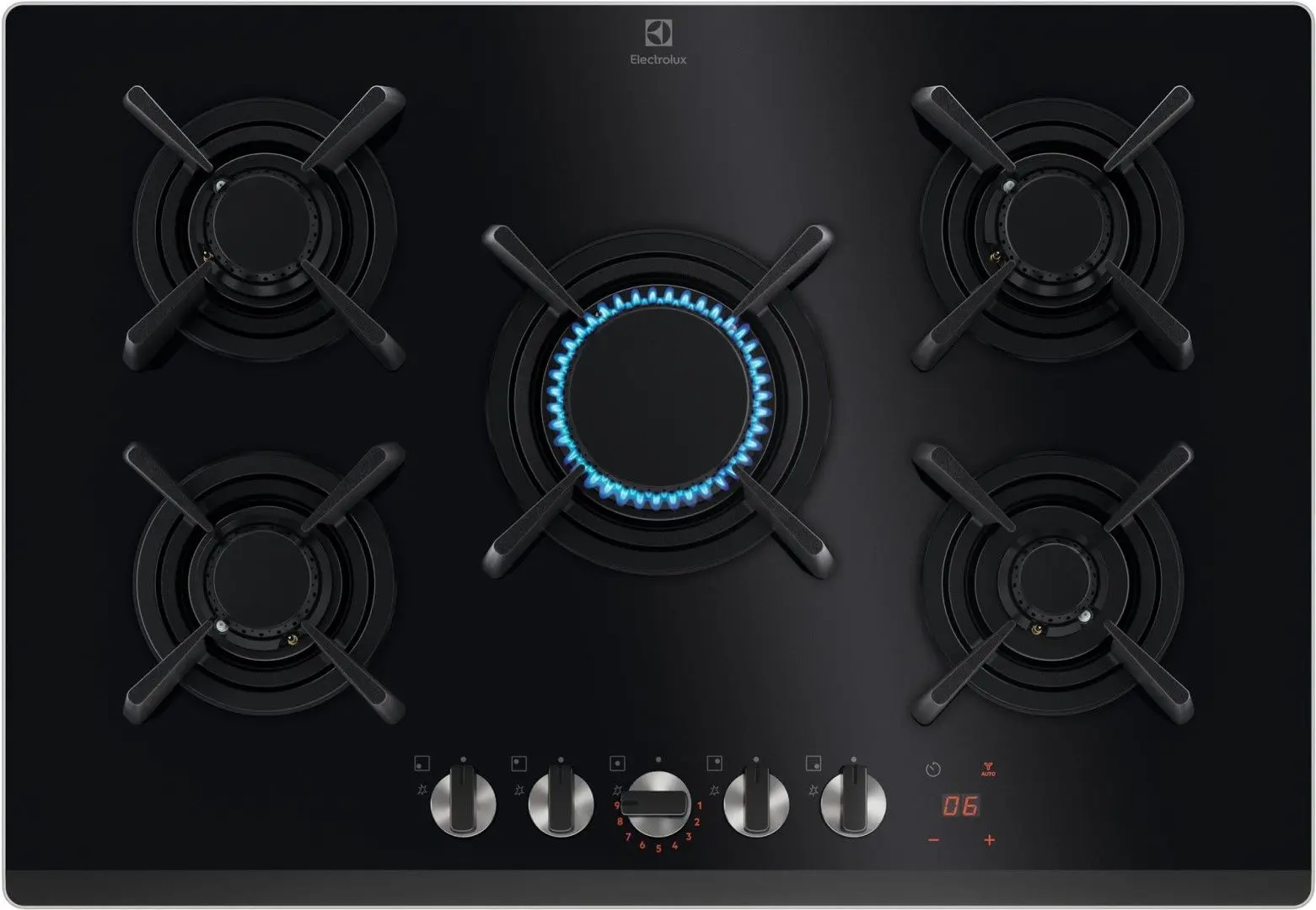 Встраиваемая газовая варочная панель Electrolux KGG753753K (Black)