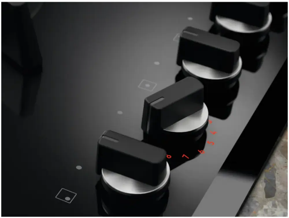 Встраиваемая газовая варочная панель Electrolux KGG753753K (Black) - 2