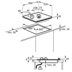 Встраиваемая варочная газовая панель Electrolux CGS6436BX (Silver) Thumb