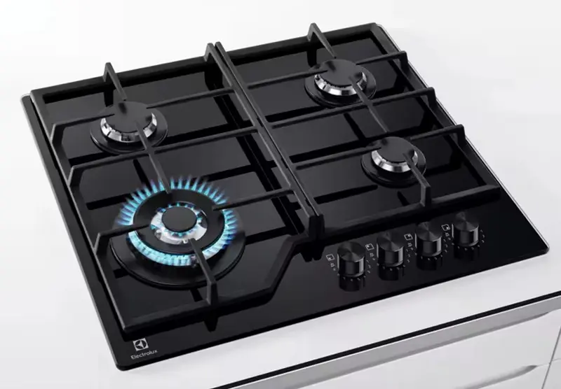 Встраиваемая варочная газовая панель Electrolux KGS6436K (Black) - 2