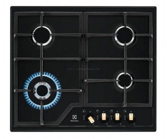 Встраиваемая варочная газовая панель Electrolux KGS6436RK (Matte Black)