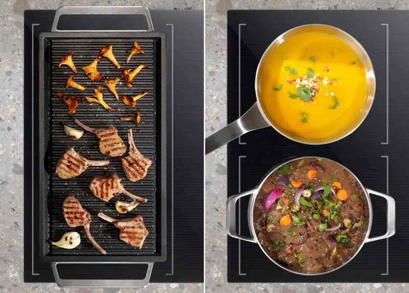 Встраиваемая индукционная варочная панель Electrolux Bridge EIV634 (Black)