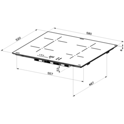 Aragaz incorporabil cu inductie Franke FCH 64 GR KL (Grey) Thumb