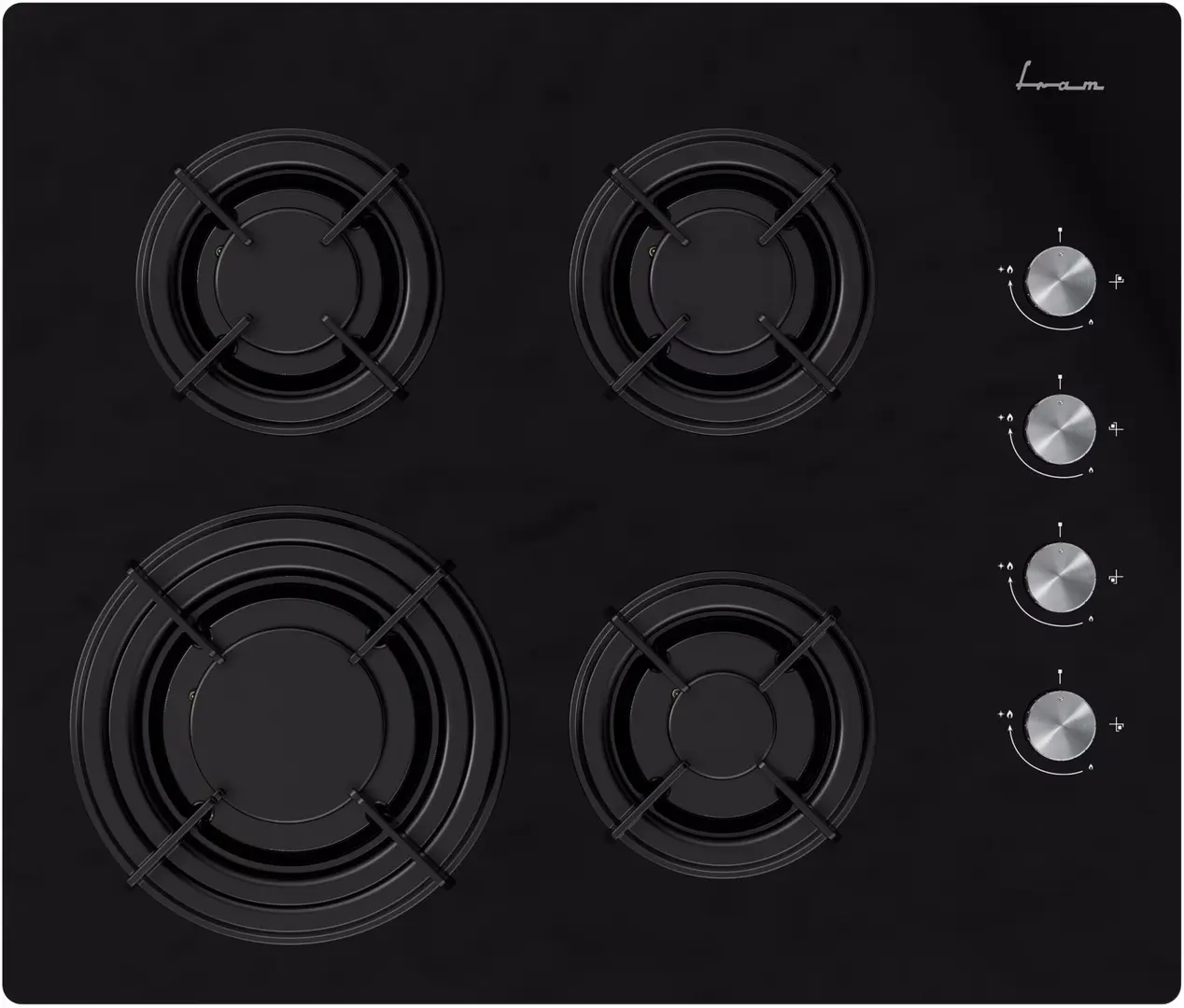 Встраиваемая газовая варочная панель Fram FBH-M4IRF-GBK (Black)