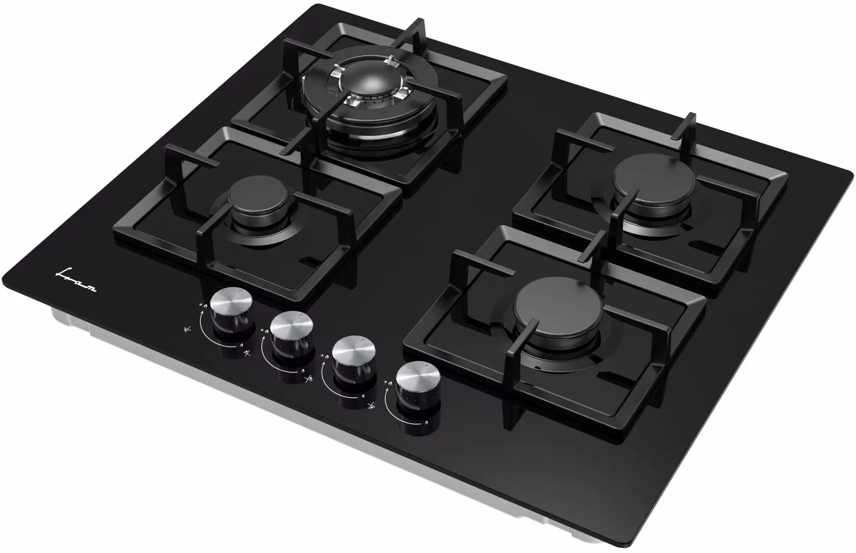Встраиваемая газовая варочная панель Fram FBH-M4IWF-GBK (Black) - 3