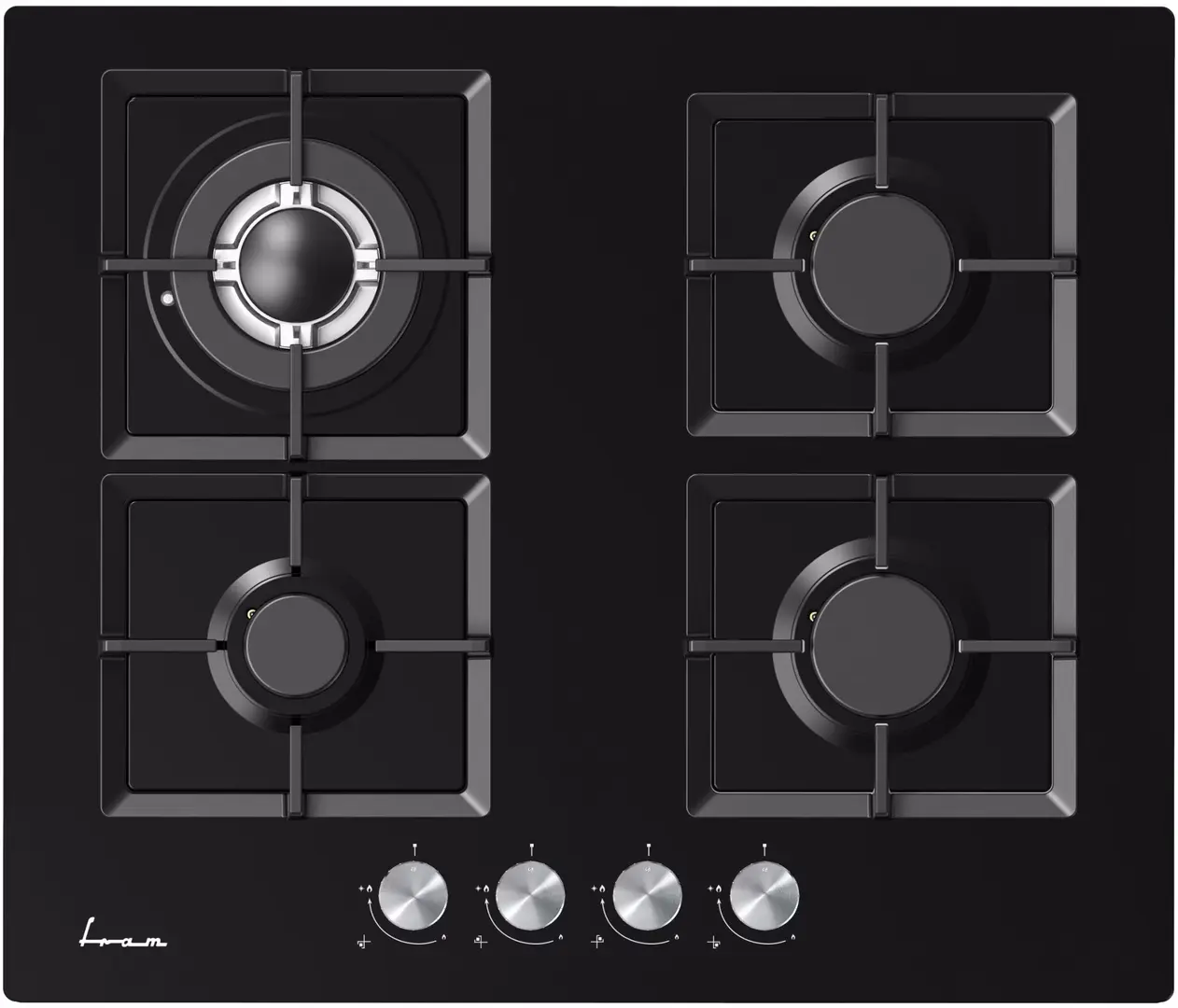Встраиваемая газовая варочная панель Fram FBH-M4IWF-GBK (Black)