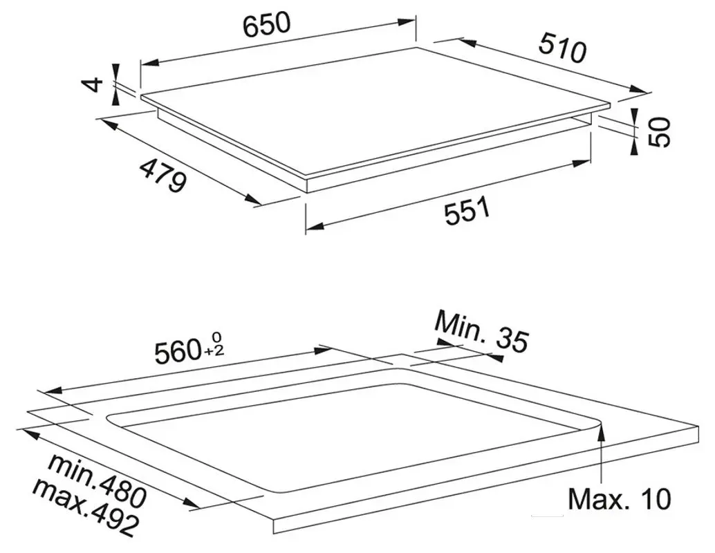Встраиваемая индукционная варочная панель Franke Maris FMA 654 l F BK (Black)