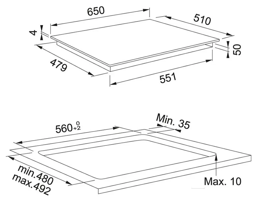 Встраиваемая индукционная варочная панель Franke Smart FSM 654 I B BK (Black)
