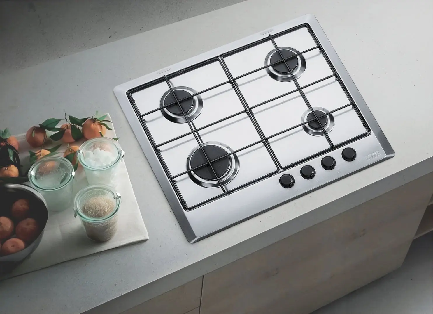 Встраиваемая варочная газовая панель Franke FHMR 604 4G XS E 106.0049.038 (Inox)