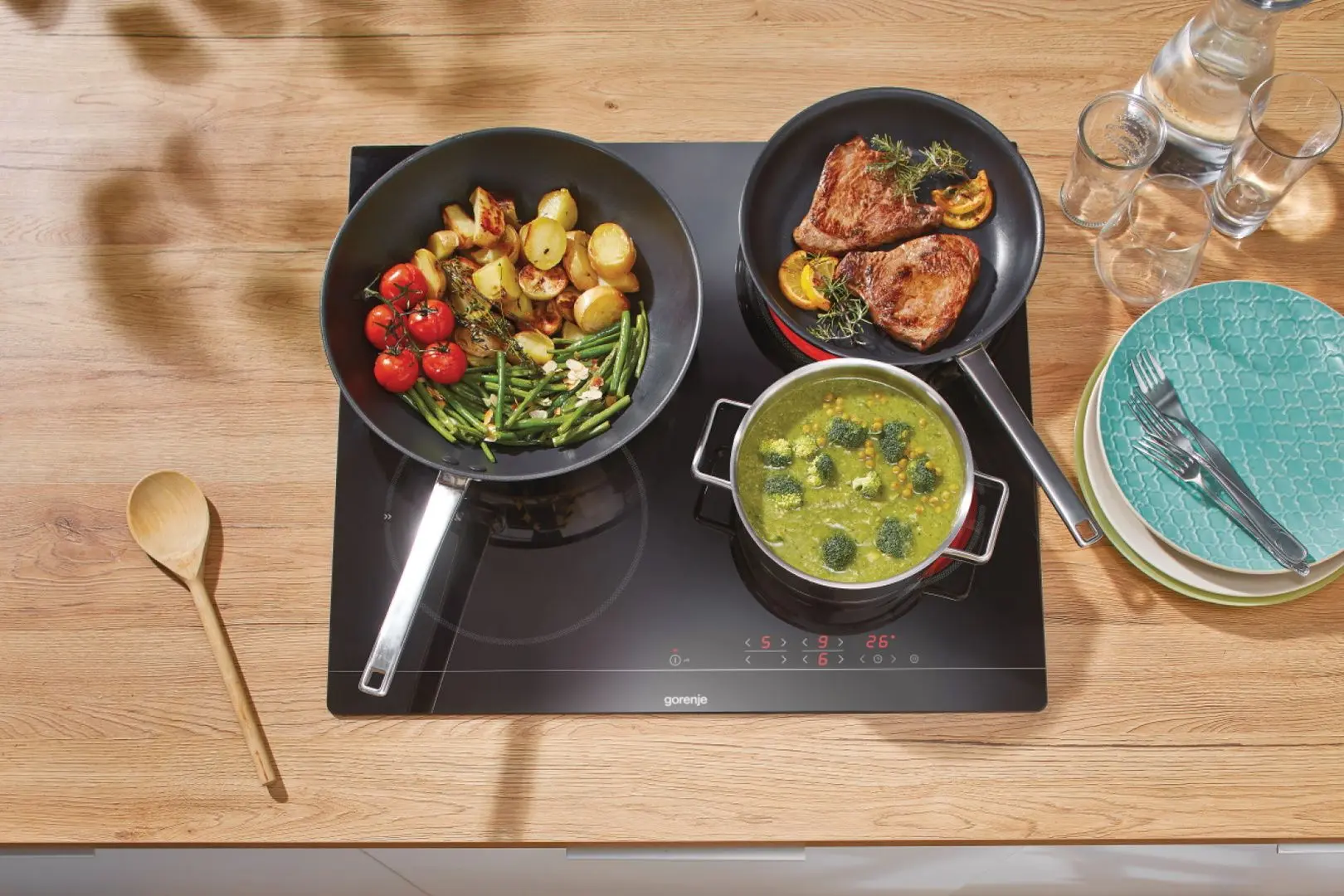 Plita electrica incorporabila Gorenje ECT641BSC (Black)