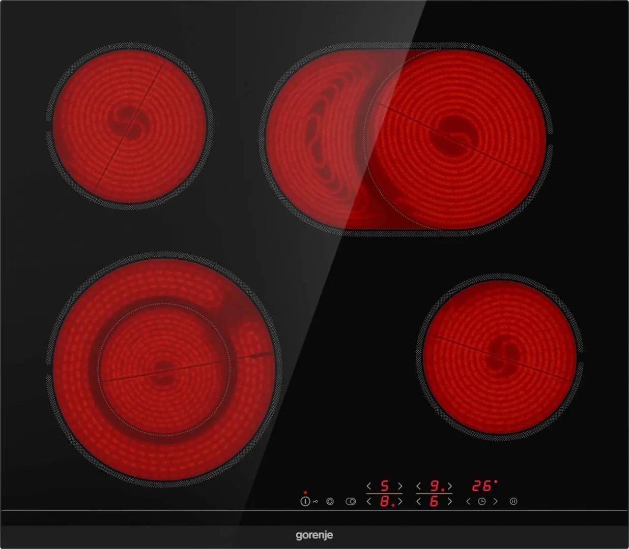 Встраиваемая электрическая варочная панель Gorenje ECT643BCSC (Black)
