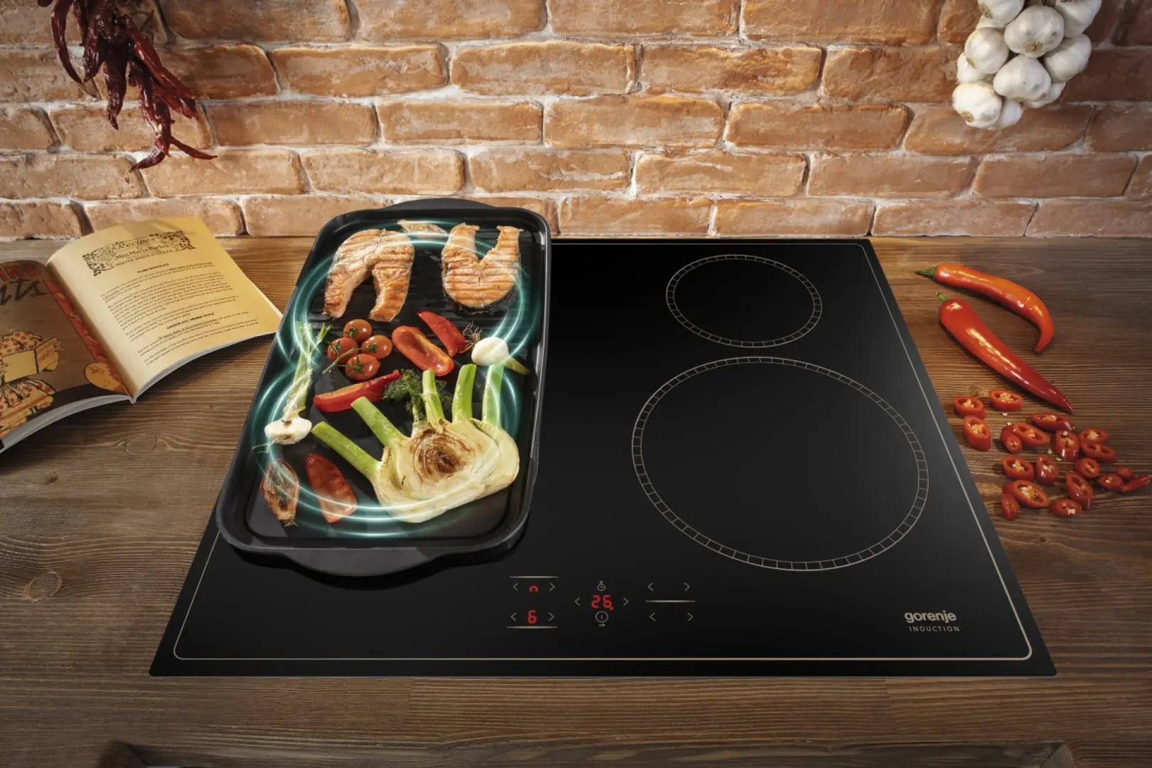 Встраиваемая индукционная варочная панель Gorenje GI6421CLBSC (Black)