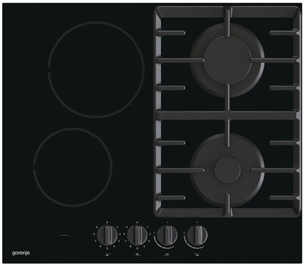 Встраиваемая комбинированная варочная панель Gorenje GCE691BSC (Black)