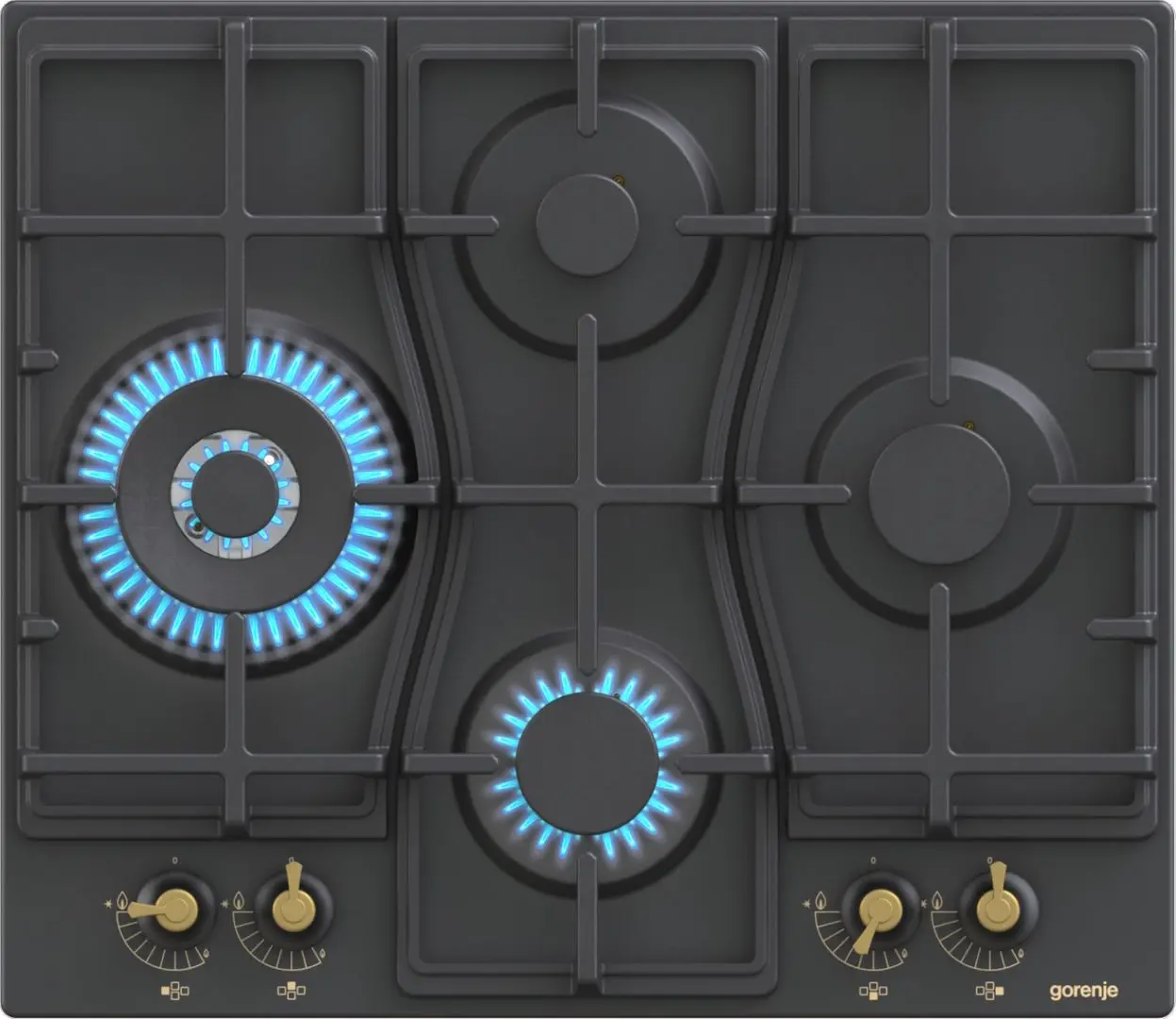 Aragaz incorporabil Gorenje GW6D42CLB (Black)