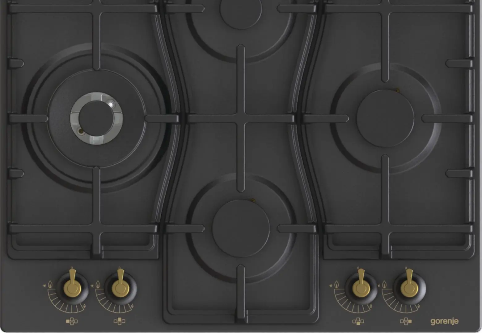 Aragaz incorporabil Gorenje GW6D42CLB (Black)