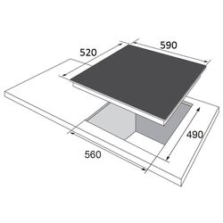 Plita de gaz incorporabila Hansa BHGI630542 (Inox) Thumb