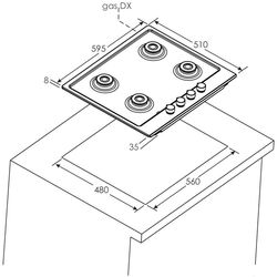 Plita inductiva incorporabila Hansa BHIW67323 (White) Thumb