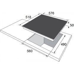 Встраиваемая электрическая варочная панель Hansa BHC96508 (Black) Thumb