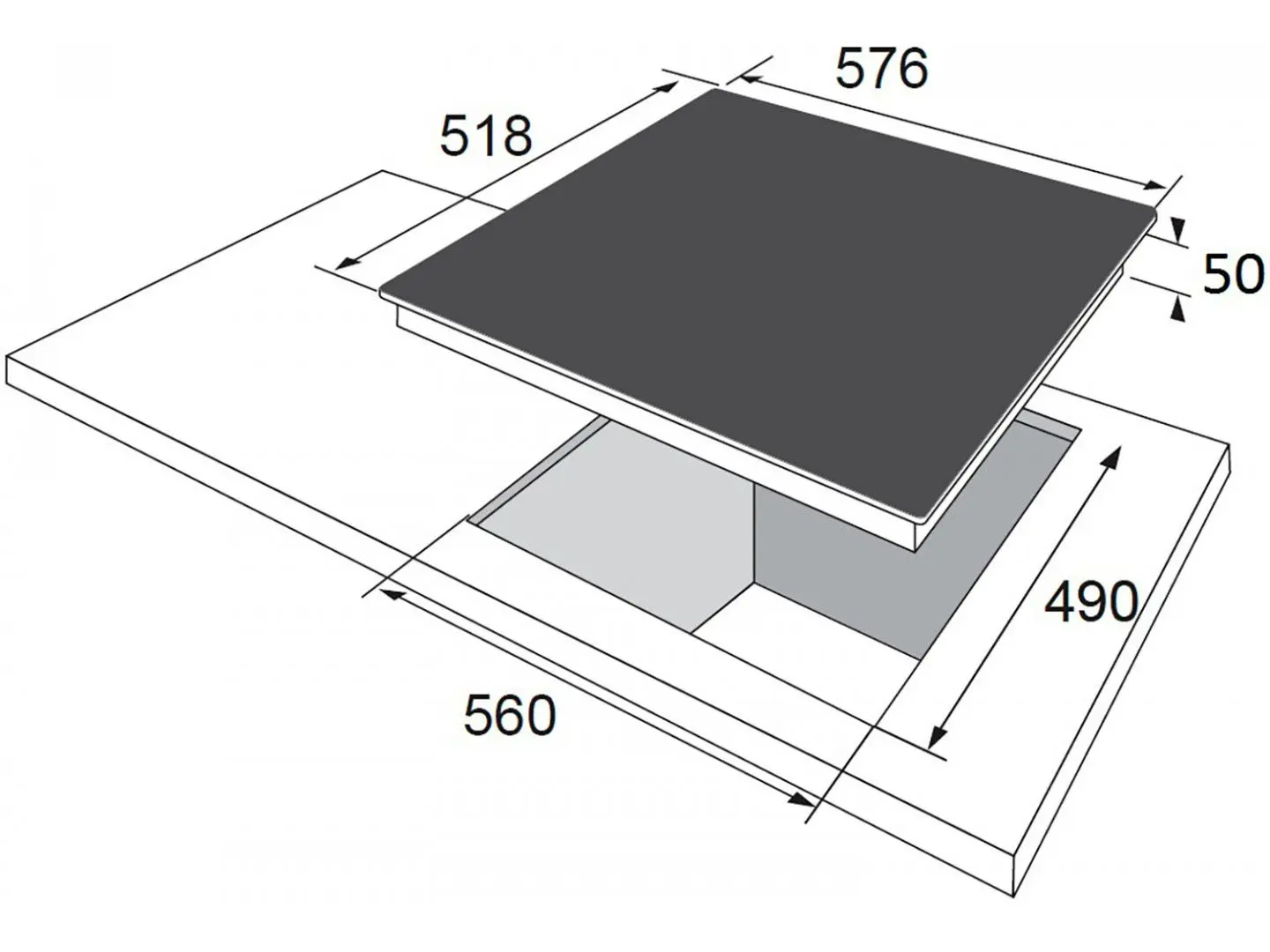 Встраиваемая электрическая варочная панель Hansa BHC96508 (Black)