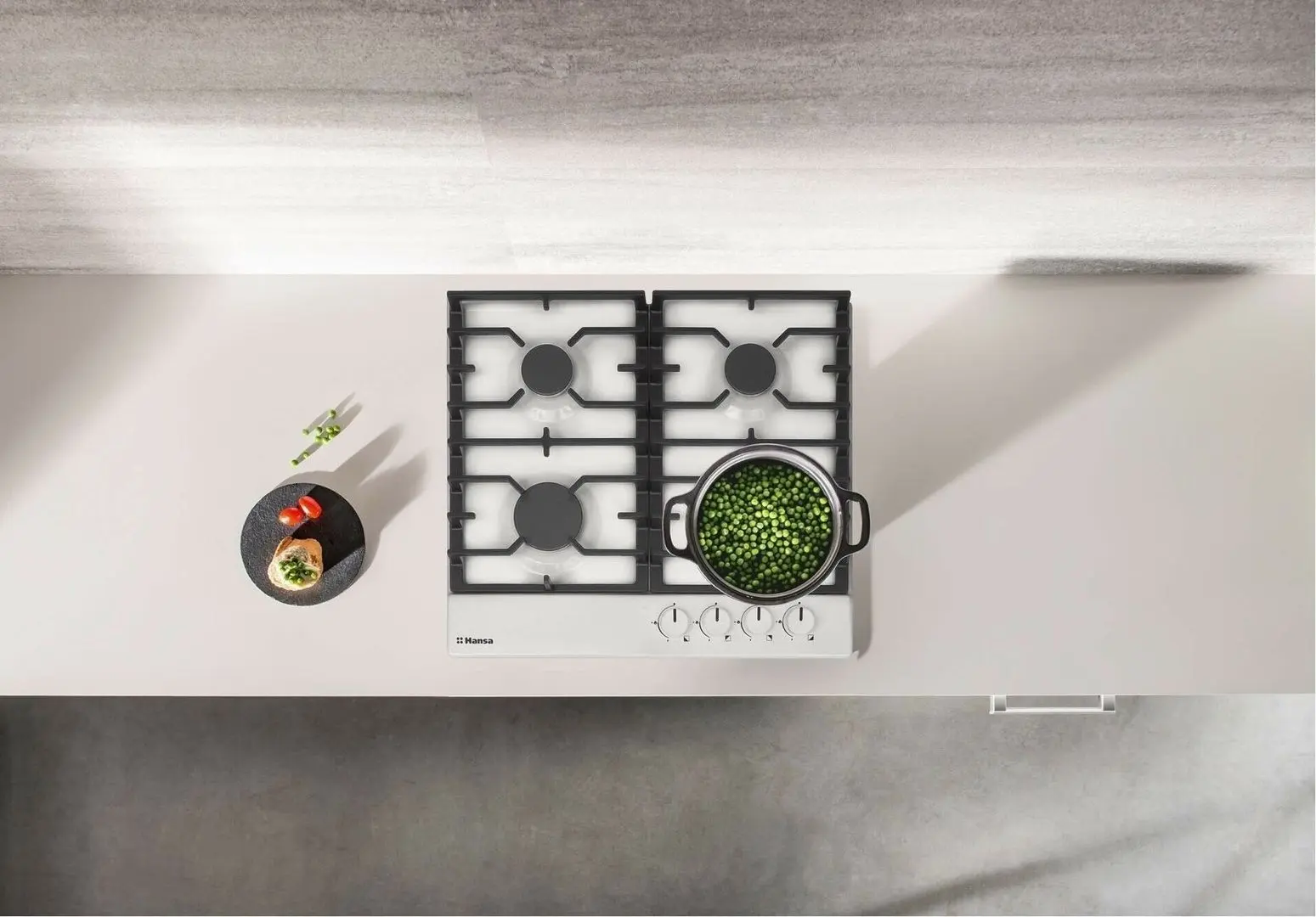 Aragaz incorporabil Hansa BHGW630301 (White)