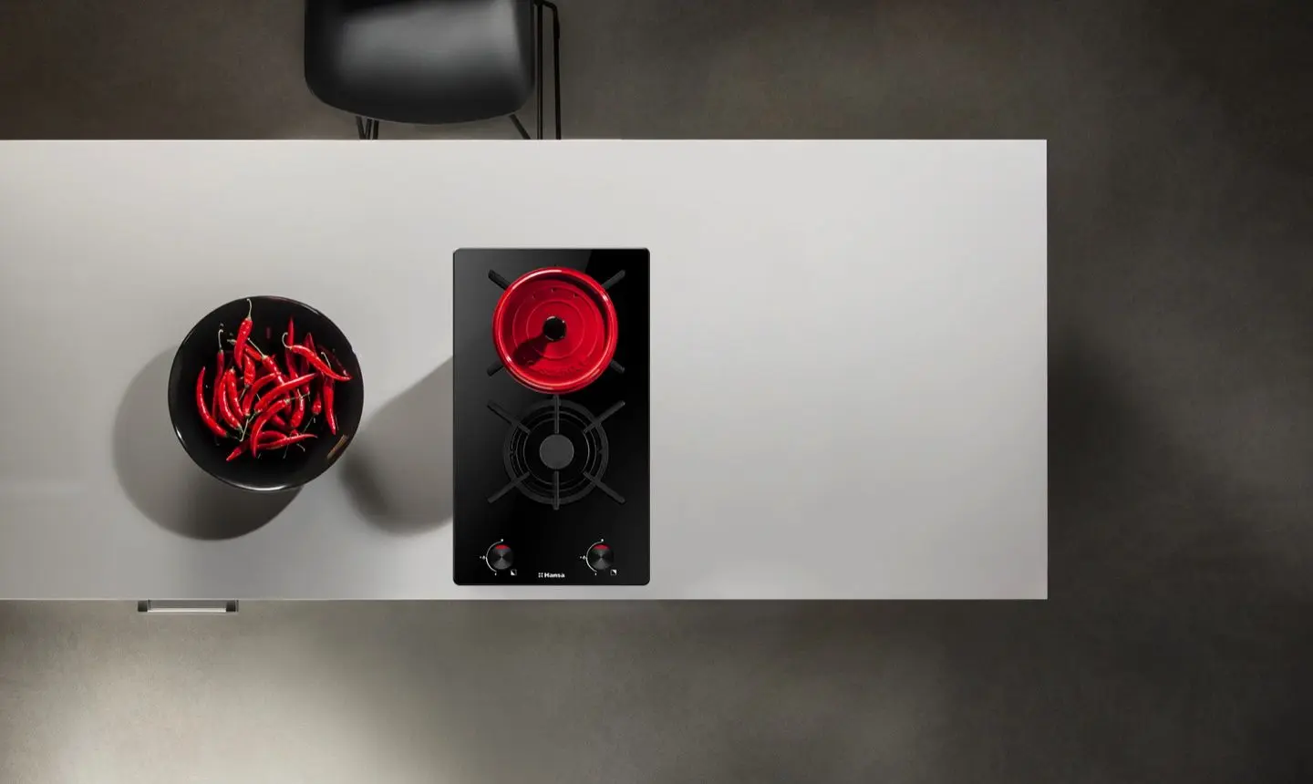 Aragaz incorporabil Hansa BHKS330500 (Black)