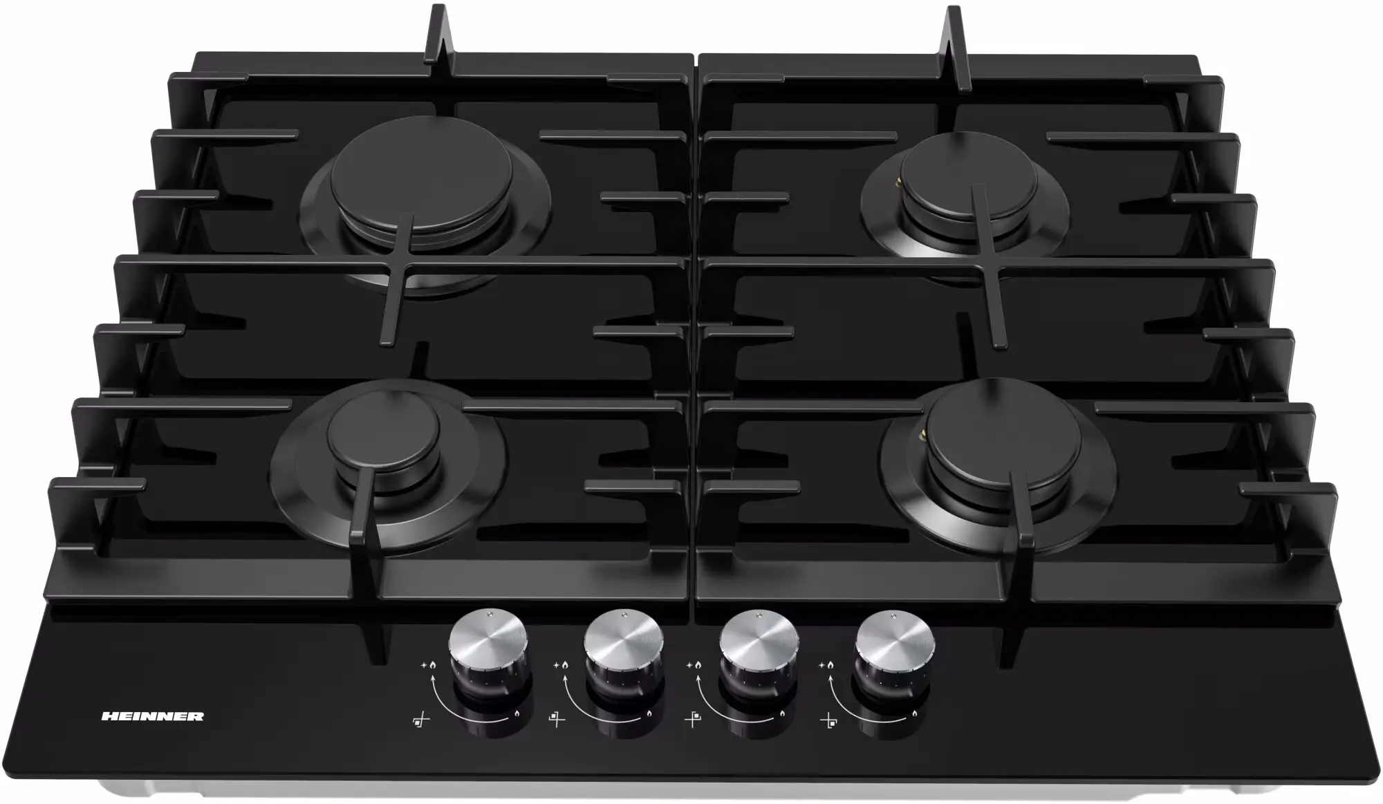 Plita incorporabila pe gaz Heinner HBH-M421IRFGBK (Black)
