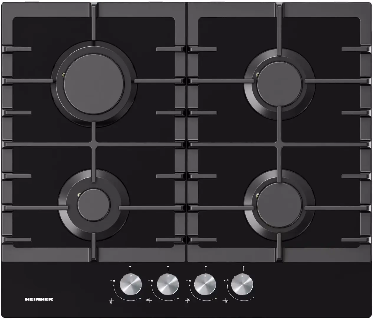 Plita incorporabila pe gaz Heinner HBH-M421IRFGBK (Black)