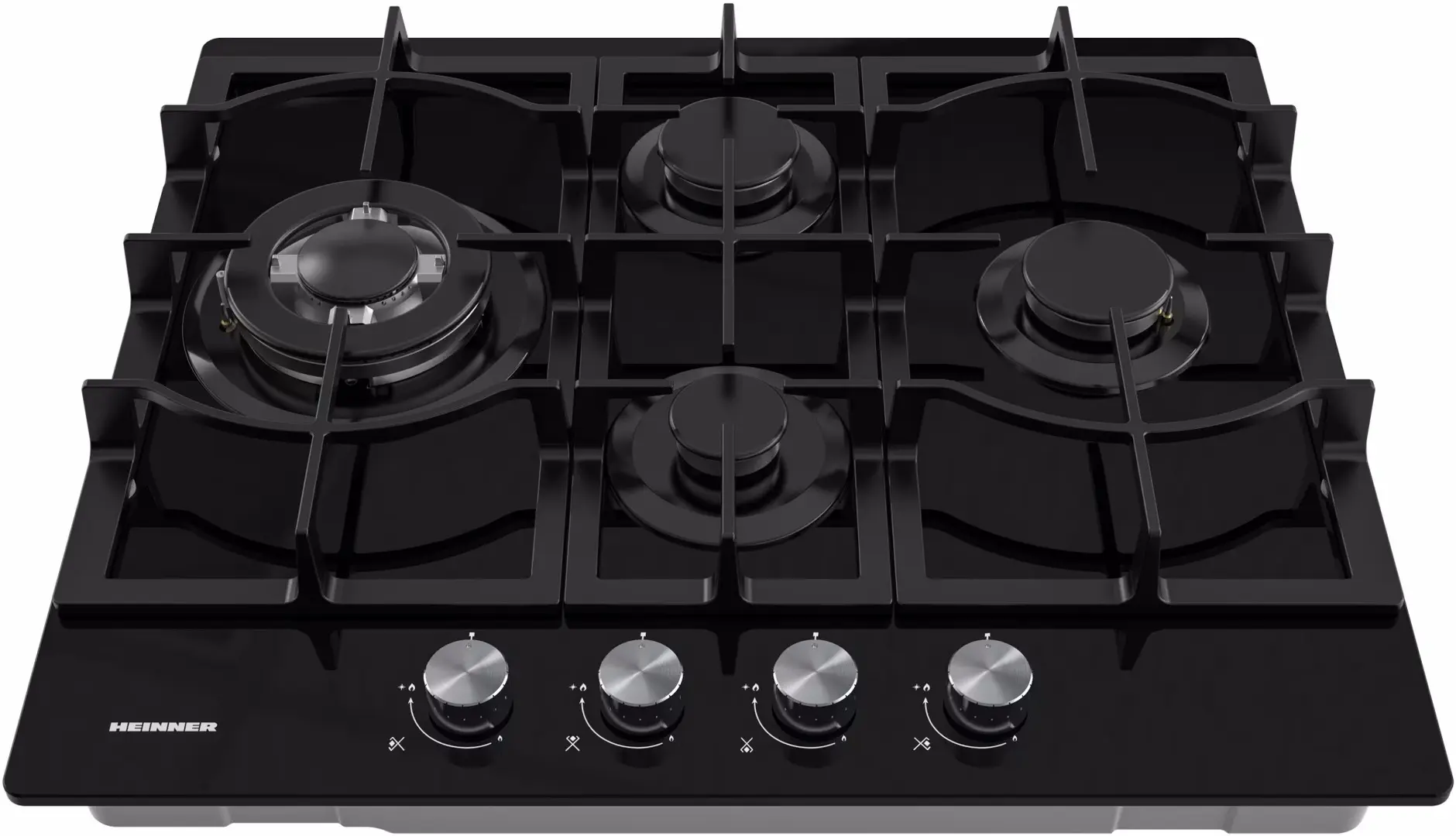 Встраиваемая газовая варочная панель Heinner HBH-M452IWFGBK (Black) - 2