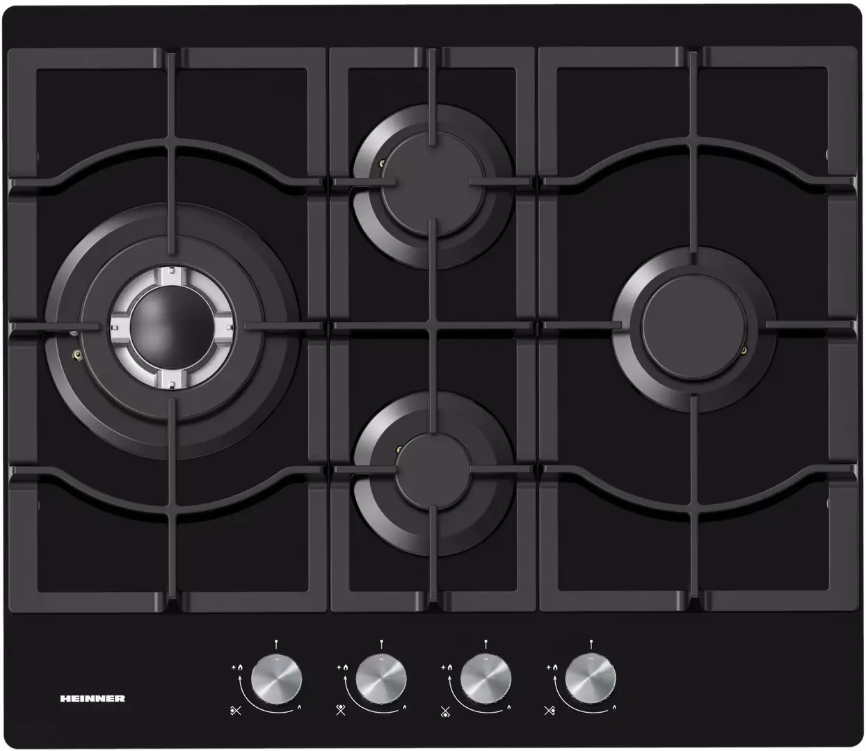 Встраиваемая газовая варочная панель Heinner HBH-M452IWFGBK (Black)
