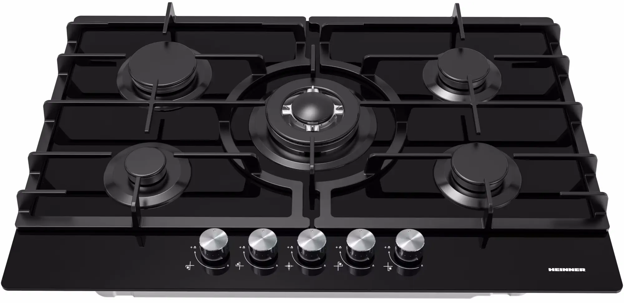 Встраиваемая газовая варочная панель Heinner HBH-M705IWFGBK (Black) - 2