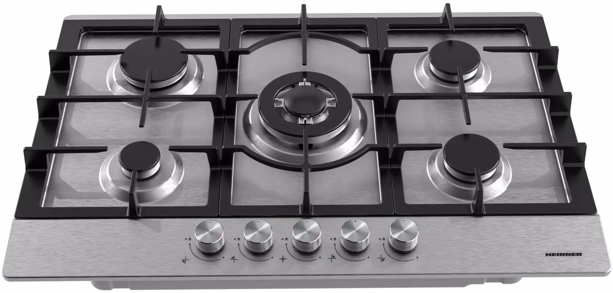 Встраиваемая газовая варочная панель Heinner HBH-M705IWFIX (Inox) - 2